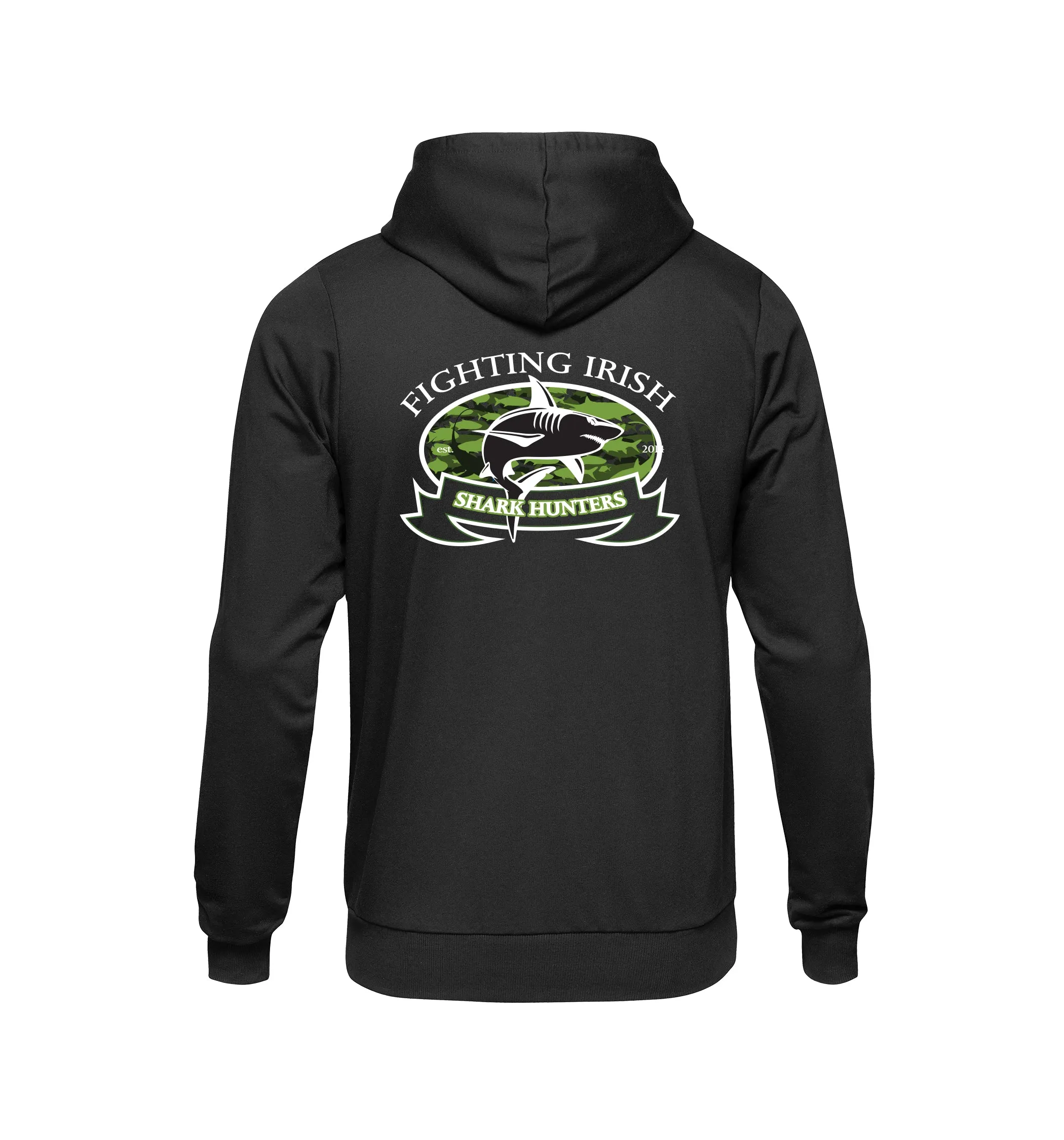 Youth Black Fighting Irish Shark Hunters  Pullover